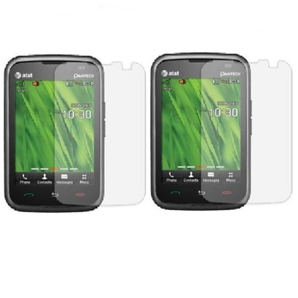 2X Invisible Clear LCD Screen Protector Guard Film for Pantech Renue